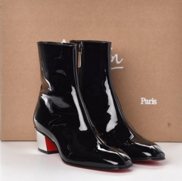 Louboutin Patent Leather Disco Boots Size 6 - Picture 5 of 13